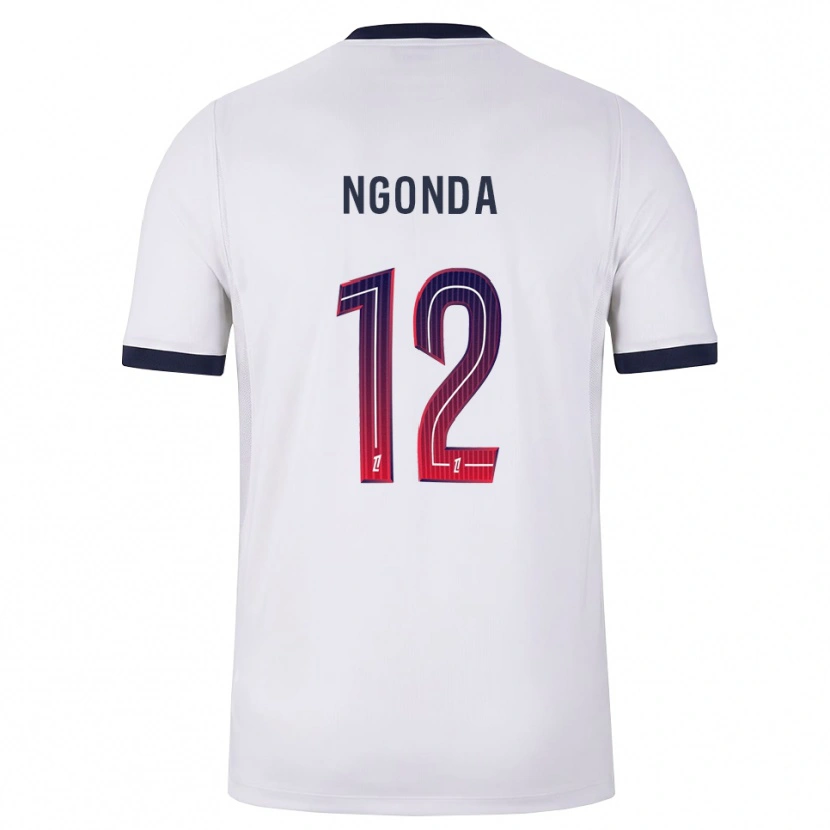 Danxen Dames Merdi Ngonda #12 Wit Zwart Rood Uitshirt Uittenue 2026/27 T-Shirt
