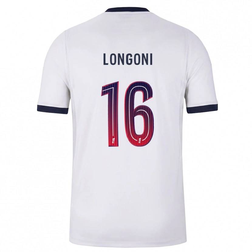Danxen Dames Alessandro Longoni #16 Wit Zwart Rood Uitshirt Uittenue 2026/27 T-Shirt
