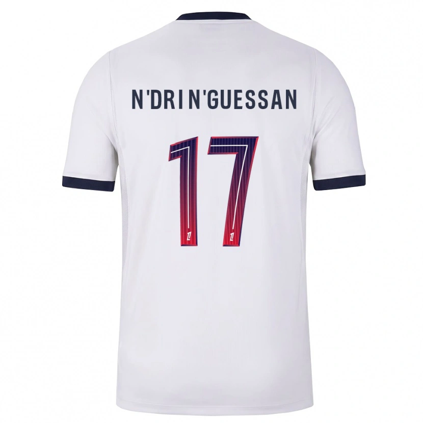 Danxen Dames Landry N'dri N'guessan #17 Wit Zwart Rood Uitshirt Uittenue 2026/27 T-Shirt