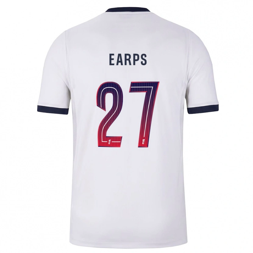 Danxen Dames Mary Earps #27 Wit Zwart Rood Uitshirt Uittenue 2026/27 T-Shirt