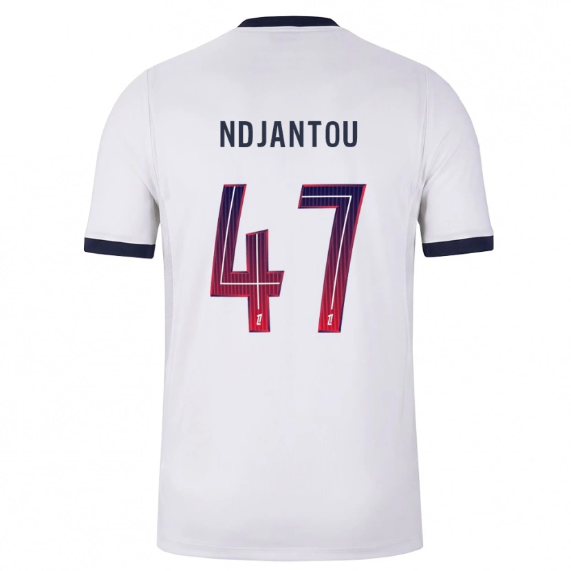 Danxen Dames Quentin Ndjantou #47 Wit Zwart Rood Uitshirt Uittenue 2026/27 T-Shirt