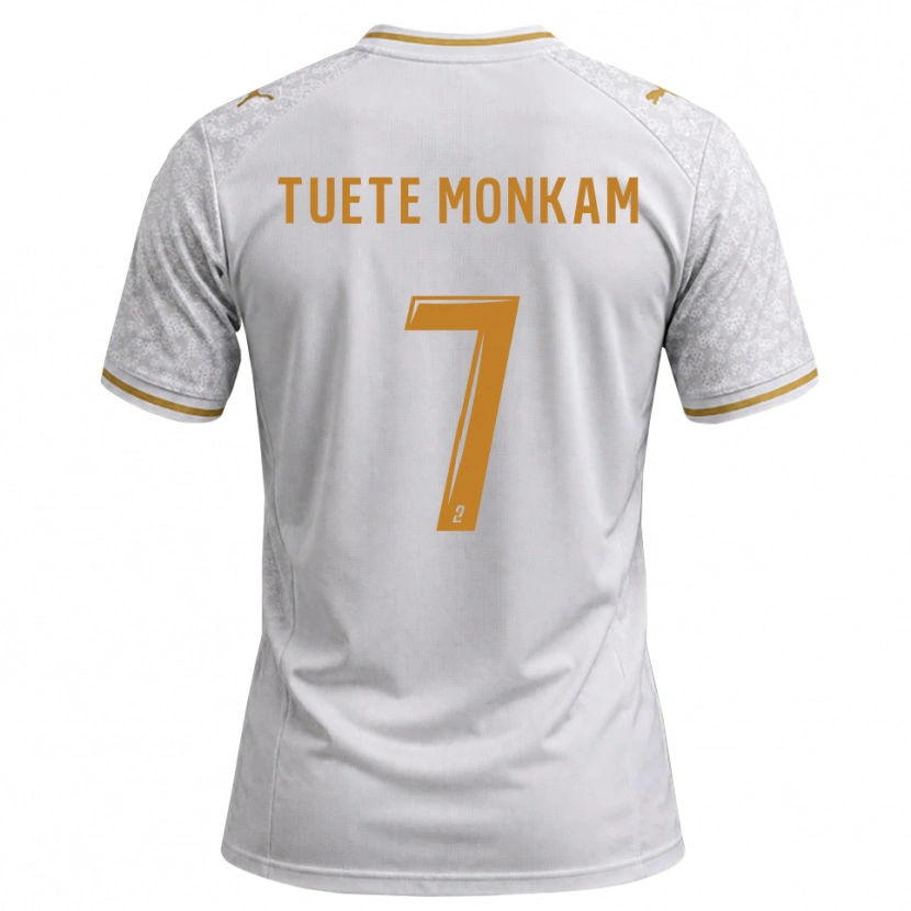 Danxen Dames Malcolm Tuete Monkam #7 Wit Grijs Goudenrood Uitshirt Uittenue 2026/27 T-Shirt