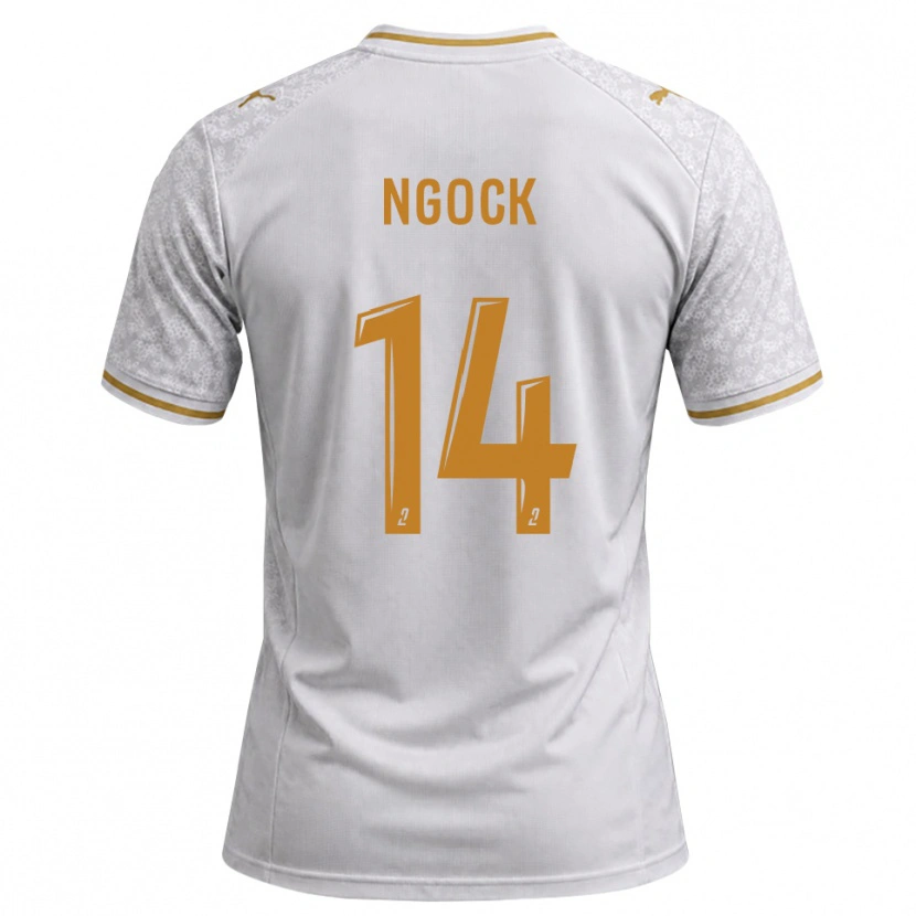 Danxen Dames Monique Ngock #14 Wit Grijs Goudenrood Uitshirt Uittenue 2026/27 T-Shirt
