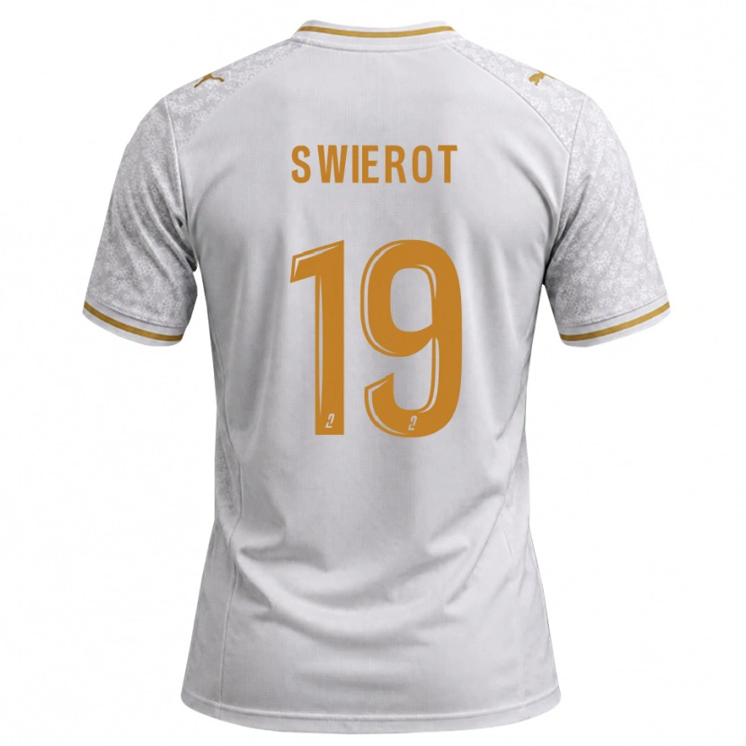 Danxen Dames Julie Swierot #19 Wit Grijs Goudenrood Uitshirt Uittenue 2026/27 T-Shirt