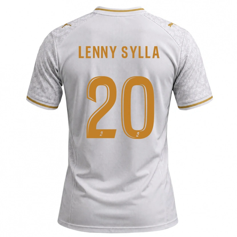 Danxen Dames Lenny Sylla #20 Wit Grijs Goudenrood Uitshirt Uittenue 2026/27 T-Shirt