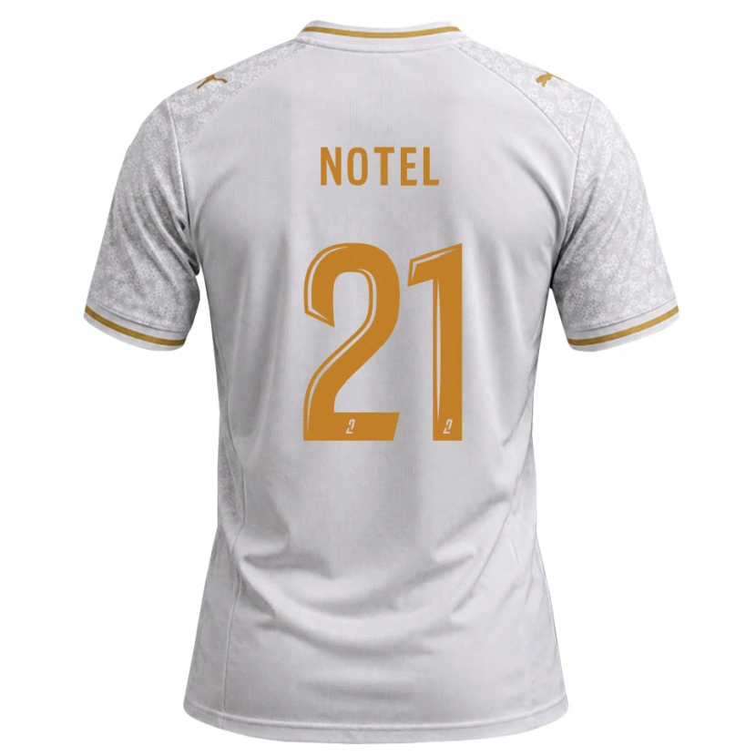 Danxen Dames Lea Notel #21 Wit Grijs Goudenrood Uitshirt Uittenue 2026/27 T-Shirt