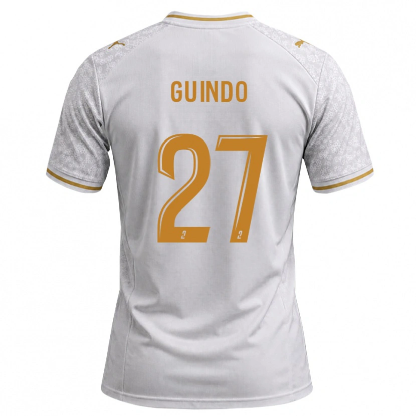 Danxen Dames Daouda Guindo #27 Wit Grijs Goudenrood Uitshirt Uittenue 2026/27 T-Shirt