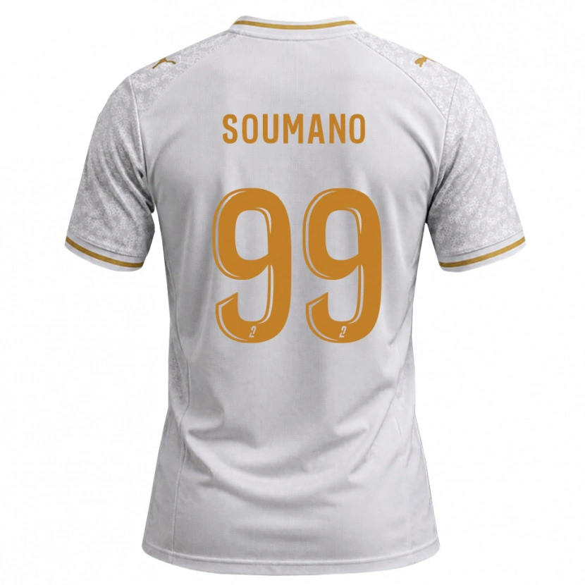 Danxen Dames Sambou Soumano #99 Wit Grijs Goudenrood Uitshirt Uittenue 2026/27 T-Shirt