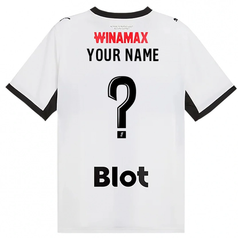Danxen Dames Uw Naam #0 Zwart Wit Rood Uitshirt Uittenue 2026/27 T-Shirt