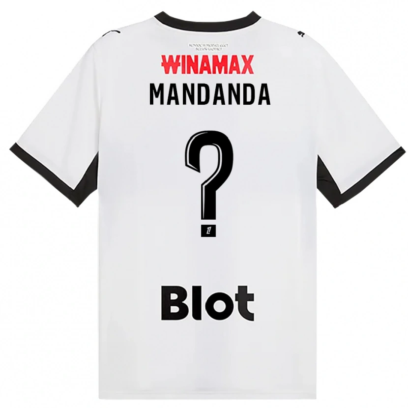 Danxen Dames Sacha Mandanda #0 Zwart Wit Rood Uitshirt Uittenue 2026/27 T-Shirt
