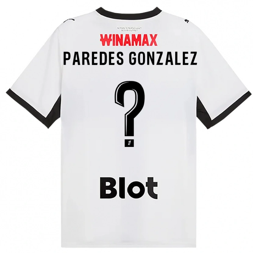 Danxen Dames Maxime Paredes Gonzalez #0 Zwart Wit Rood Uitshirt Uittenue 2026/27 T-Shirt
