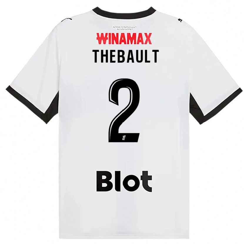 Danxen Dames Yaël Thébault #2 Zwart Wit Rood Uitshirt Uittenue 2026/27 T-Shirt