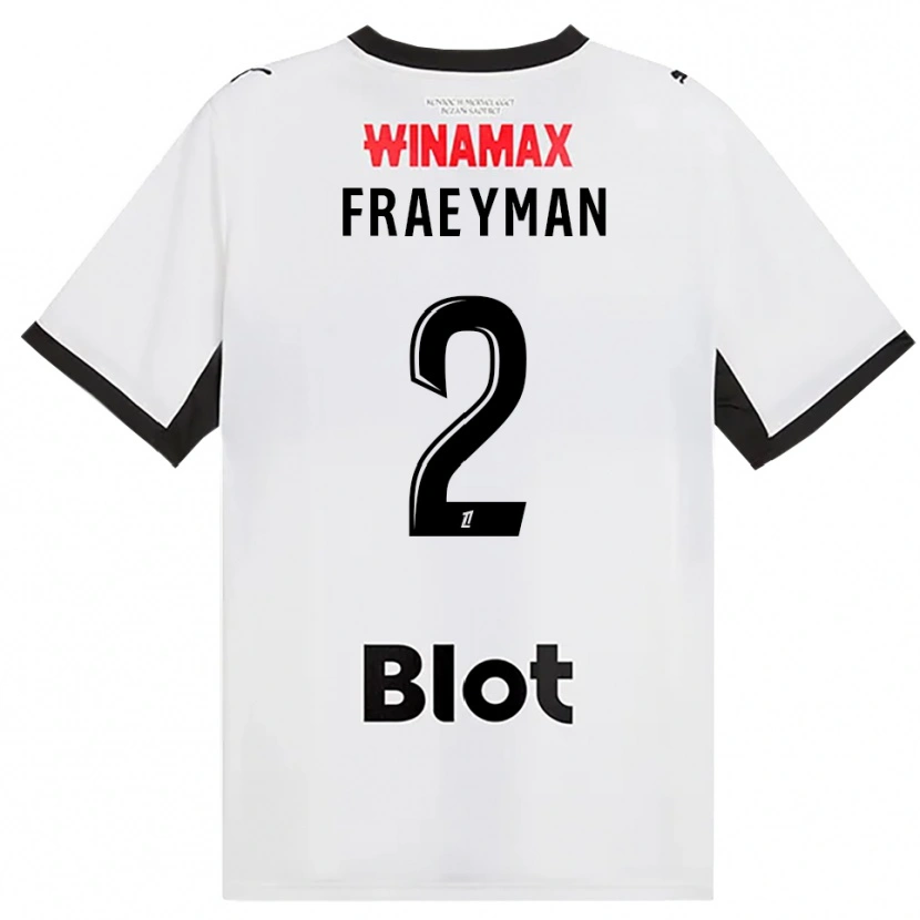 Danxen Dames Dorian Fraeyman #2 Zwart Wit Rood Uitshirt Uittenue 2026/27 T-Shirt
