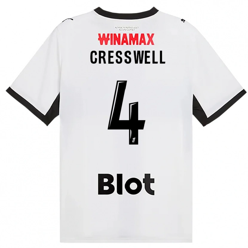 Danxen Dames Charlie Cresswell #4 Zwart Wit Rood Uitshirt Uittenue 2026/27 T-Shirt