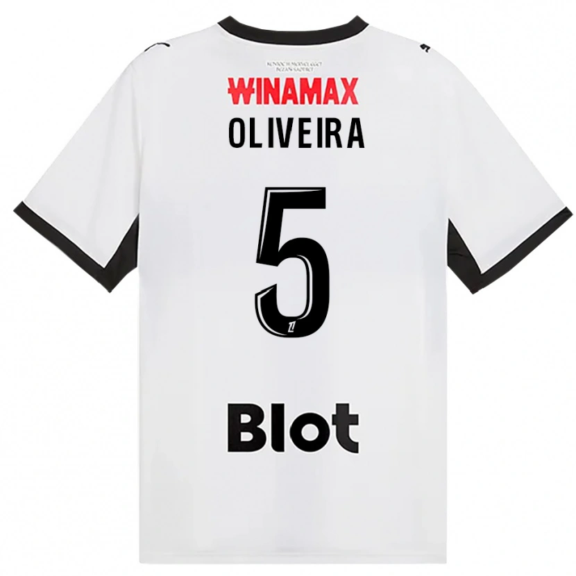 Danxen Dames Gonçalo Oliveira #5 Zwart Wit Rood Uitshirt Uittenue 2026/27 T-Shirt