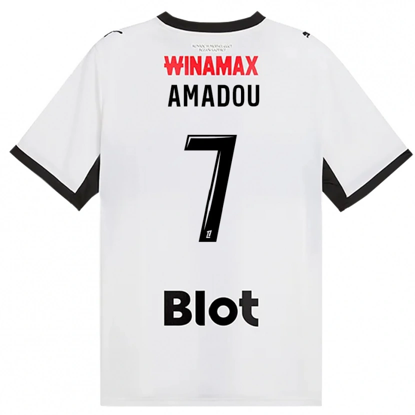 Danxen Dames Amadou Diallo #7 Zwart Wit Rood Uitshirt Uittenue 2026/27 T-Shirt