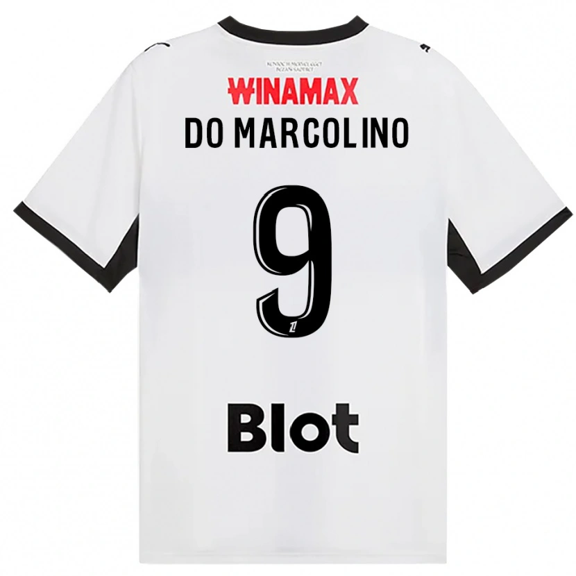 Danxen Dames Alan Do Marcolino #9 Zwart Wit Rood Uitshirt Uittenue 2026/27 T-Shirt