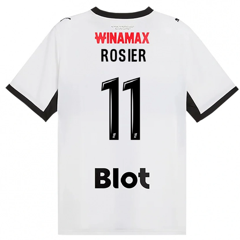 Danxen Dames Lucas Rosier #11 Zwart Wit Rood Uitshirt Uittenue 2026/27 T-Shirt