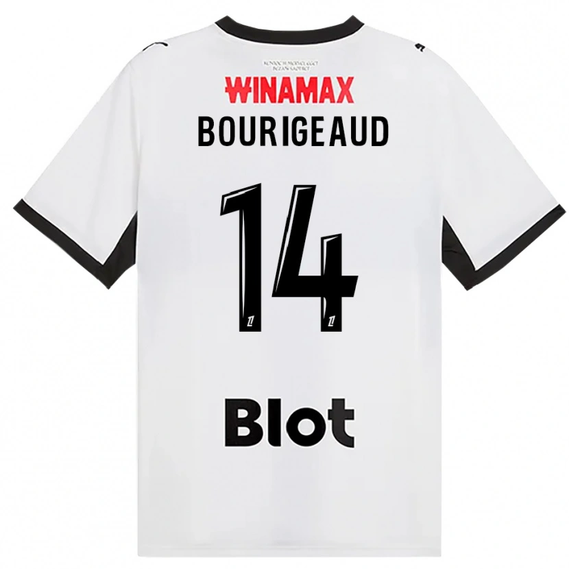 Danxen Dames Benjamin Bourigeaud #14 Zwart Wit Rood Uitshirt Uittenue 2026/27 T-Shirt