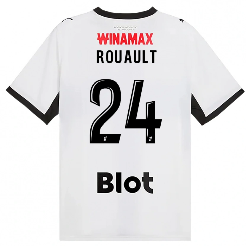 Danxen Dames Anthony Rouault #24 Zwart Wit Rood Uitshirt Uittenue 2026/27 T-Shirt