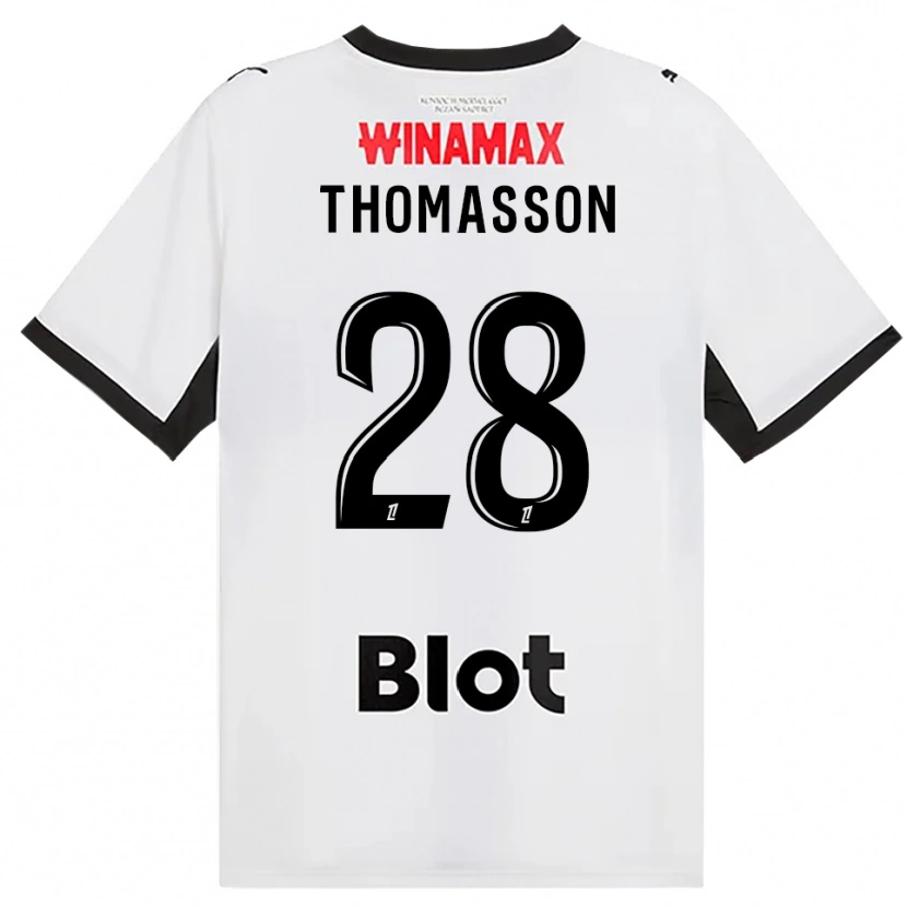 Danxen Dames Adrien Thomasson #28 Zwart Wit Rood Uitshirt Uittenue 2026/27 T-Shirt