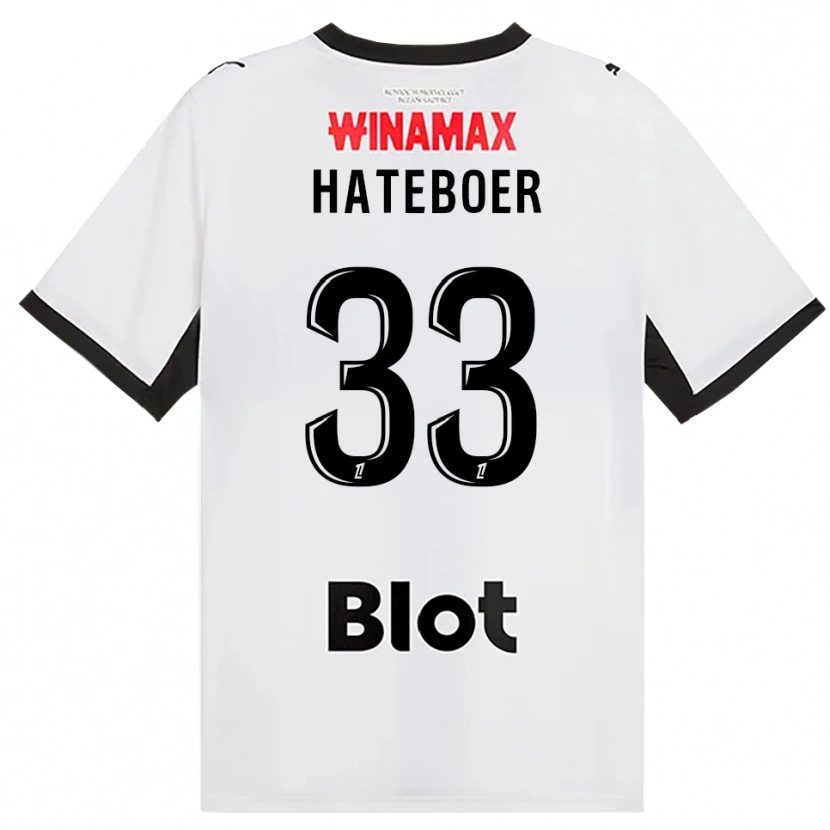Danxen Dames Hans Hateboer #33 Zwart Wit Rood Uitshirt Uittenue 2026/27 T-Shirt