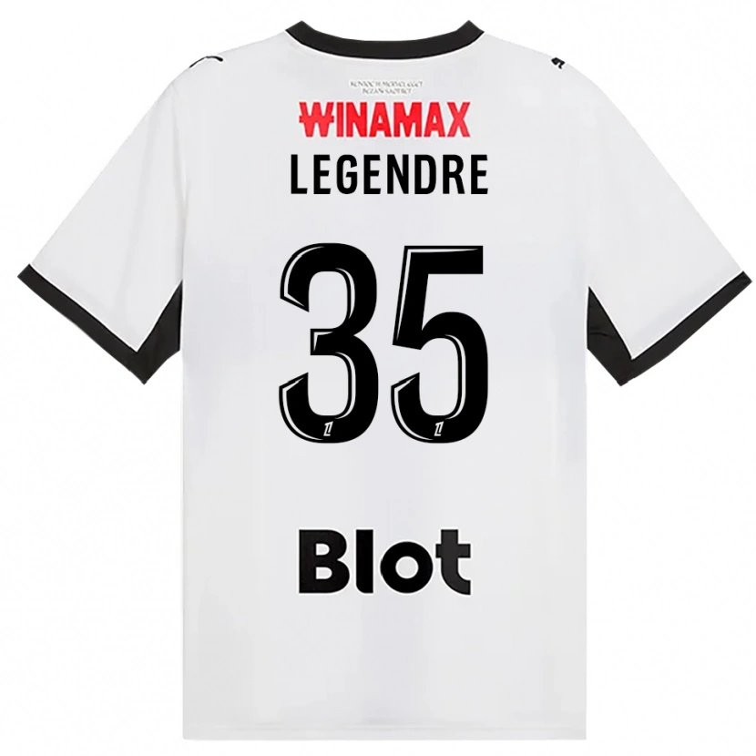 Danxen Dames Elías Legendre Quiñónez #35 Zwart Wit Rood Uitshirt Uittenue 2026/27 T-Shirt