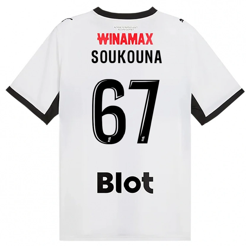 Danxen Dames Isiaka Soukouna #67 Zwart Wit Rood Uitshirt Uittenue 2026/27 T-Shirt