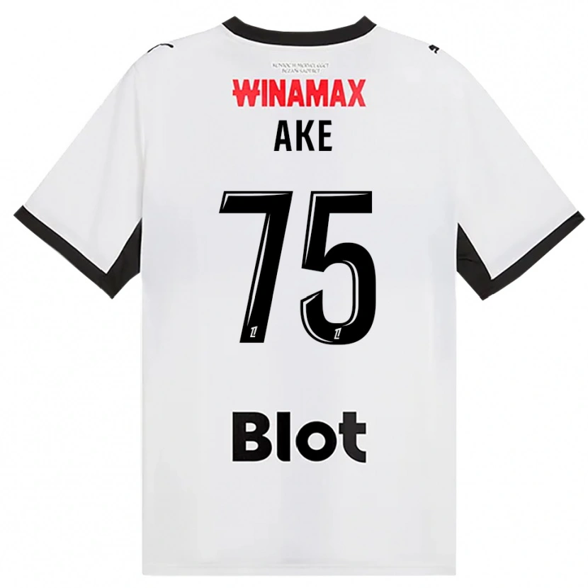 Danxen Dames Junior Ake #75 Zwart Wit Rood Uitshirt Uittenue 2026/27 T-Shirt