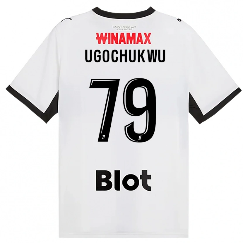 Danxen Dames Chibuike Ugochukwu #79 Zwart Wit Rood Uitshirt Uittenue 2026/27 T-Shirt