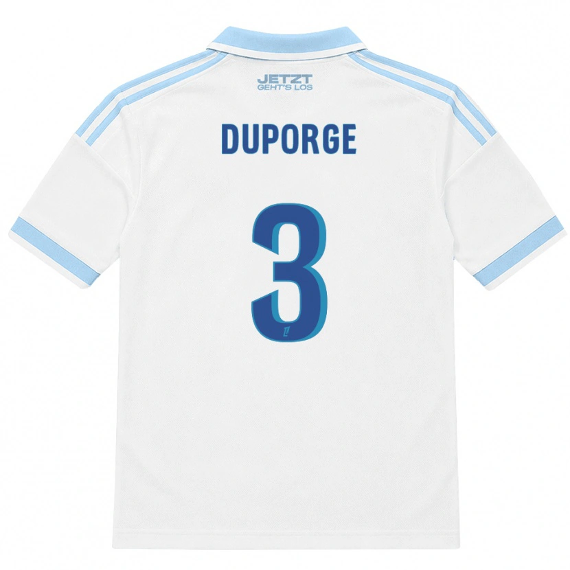 Danxen Dames Morgane Duporge #3 Licht Hemelsblauw Wit Rood Uitshirt Uittenue 2026/27 T-Shirt