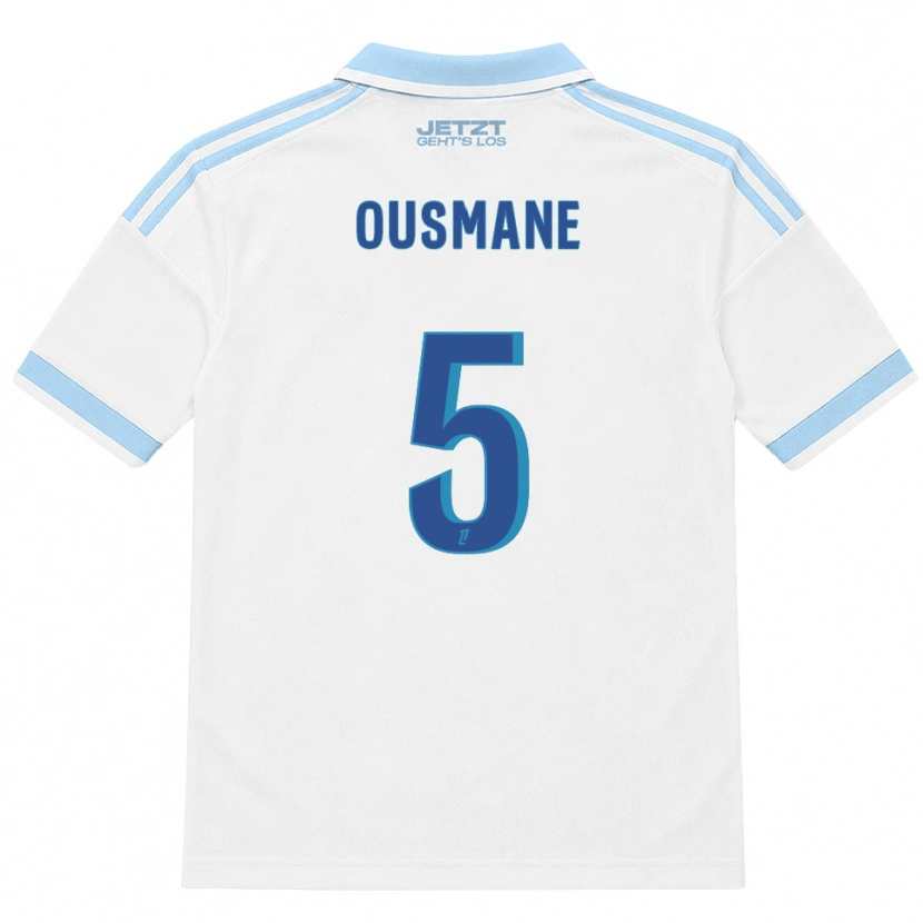 Danxen Dames Abdoulaye Ousmane #5 Licht Hemelsblauw Wit Rood Uitshirt Uittenue 2026/27 T-Shirt