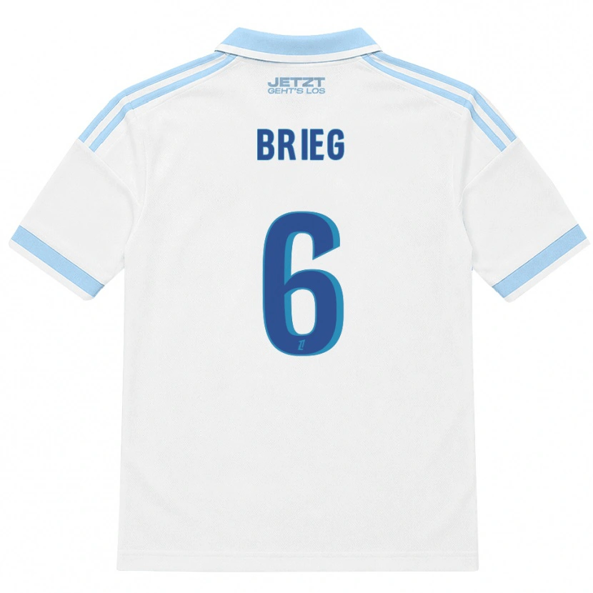 Danxen Dames Redouan Brieg #6 Licht Hemelsblauw Wit Rood Uitshirt Uittenue 2026/27 T-Shirt