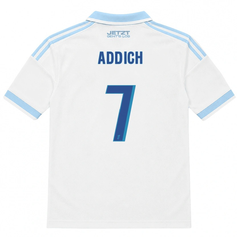 Danxen Dames Yanis Addich #7 Licht Hemelsblauw Wit Rood Uitshirt Uittenue 2026/27 T-Shirt