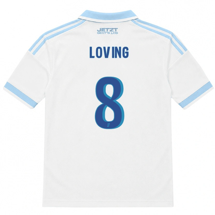 Danxen Dames Emma Loving #8 Licht Hemelsblauw Wit Rood Uitshirt Uittenue 2026/27 T-Shirt