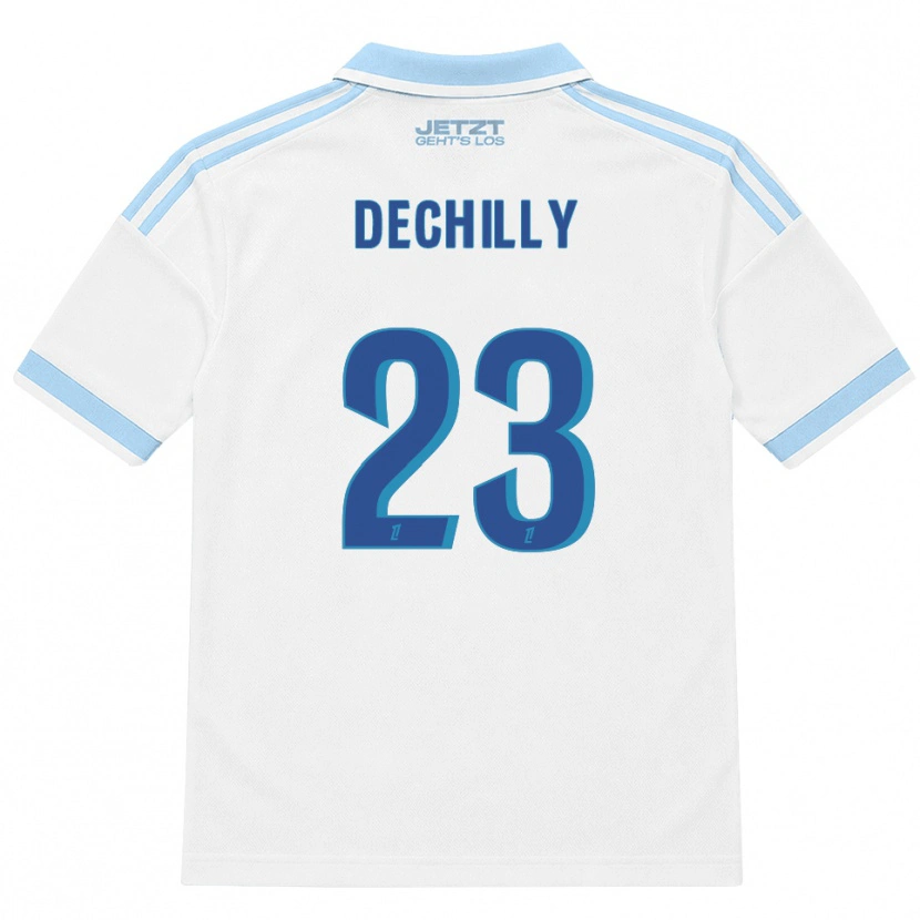 Danxen Dames Pauline Dechilly #23 Licht Hemelsblauw Wit Rood Uitshirt Uittenue 2026/27 T-Shirt