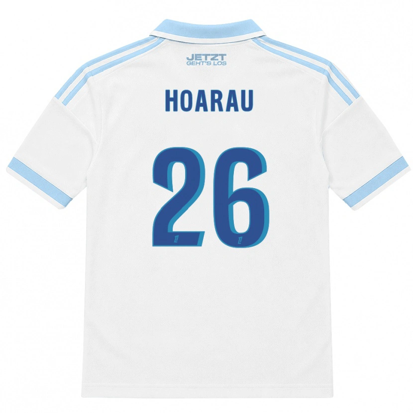Danxen Dames Fanny Hoarau #26 Licht Hemelsblauw Wit Rood Uitshirt Uittenue 2026/27 T-Shirt