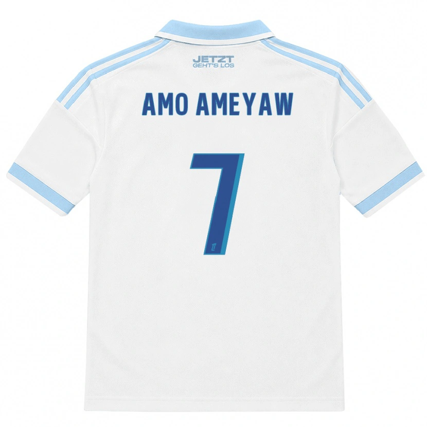 Danxen Dames Samuel Amo-Ameyaw #7 Licht Hemelsblauw Wit Rood Uitshirt Uittenue 2026/27 T-Shirt