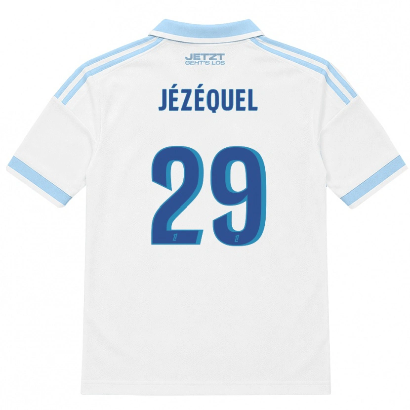 Danxen Dames Emmy Jézéquel #29 Licht Hemelsblauw Wit Rood Uitshirt Uittenue 2026/27 T-Shirt