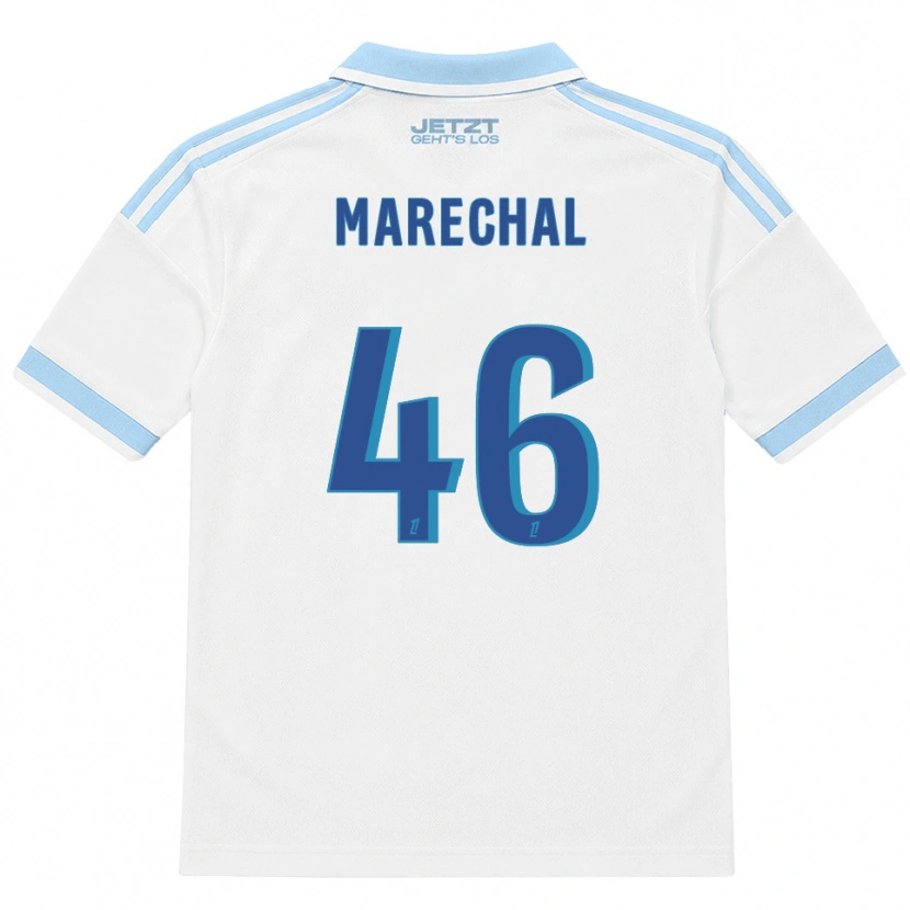 Danxen Dames Max Maréchal #46 Licht Hemelsblauw Wit Rood Uitshirt Uittenue 2026/27 T-Shirt
