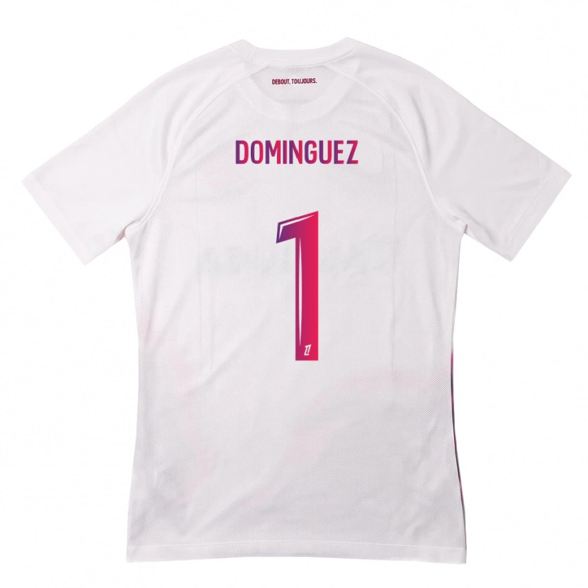 Danxen Dames Álex Domínguez #1 Wit Roze Paars Uitshirt Uittenue 2026/27 T-Shirt