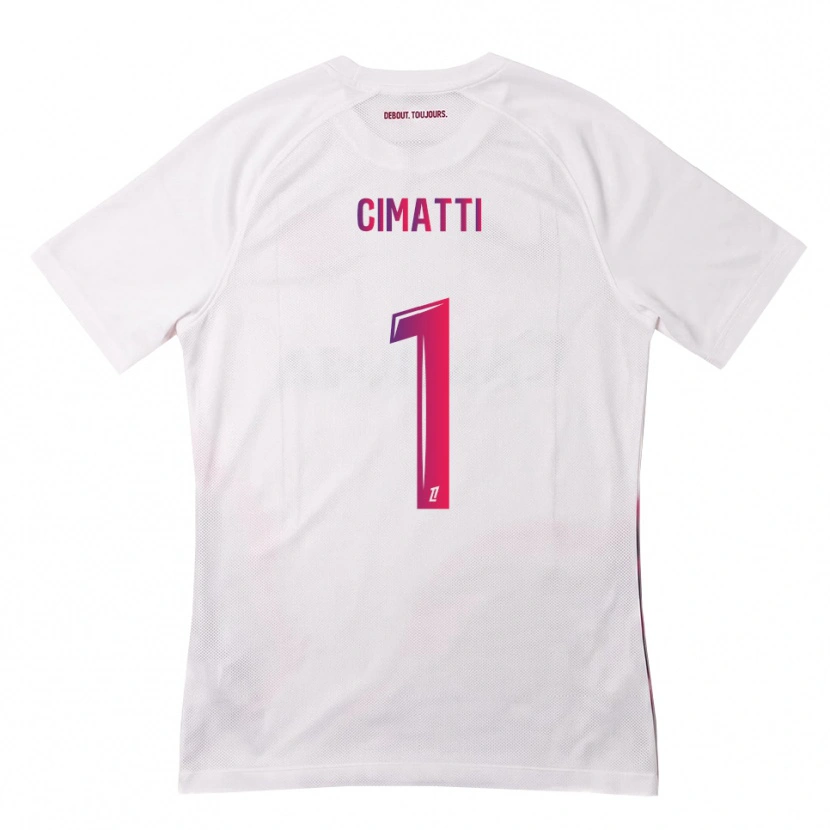 Danxen Dames Marie Cimatti #1 Wit Roze Paars Uitshirt Uittenue 2026/27 T-Shirt