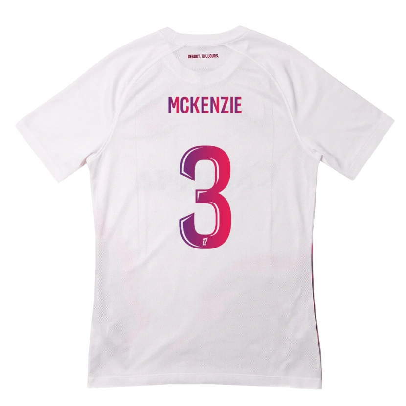 Danxen Dames Mark Mckenzie #3 Wit Roze Paars Uitshirt Uittenue 2026/27 T-Shirt