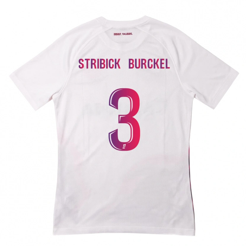 Danxen Dames Laetitia Stribick-Burckel #3 Wit Roze Paars Uitshirt Uittenue 2026/27 T-Shirt
