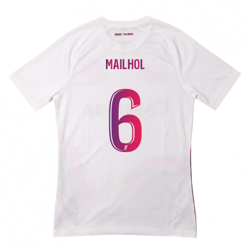 Danxen Dames Luca Mailhol #6 Wit Roze Paars Uitshirt Uittenue 2026/27 T-Shirt