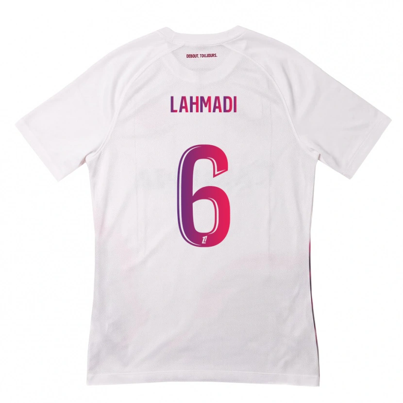 Danxen Dames Noah Lahmadi #6 Wit Roze Paars Uitshirt Uittenue 2026/27 T-Shirt