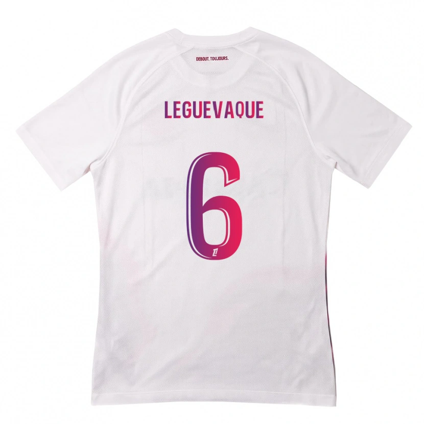 Danxen Dames Laurie Leguevaque #6 Wit Roze Paars Uitshirt Uittenue 2026/27 T-Shirt