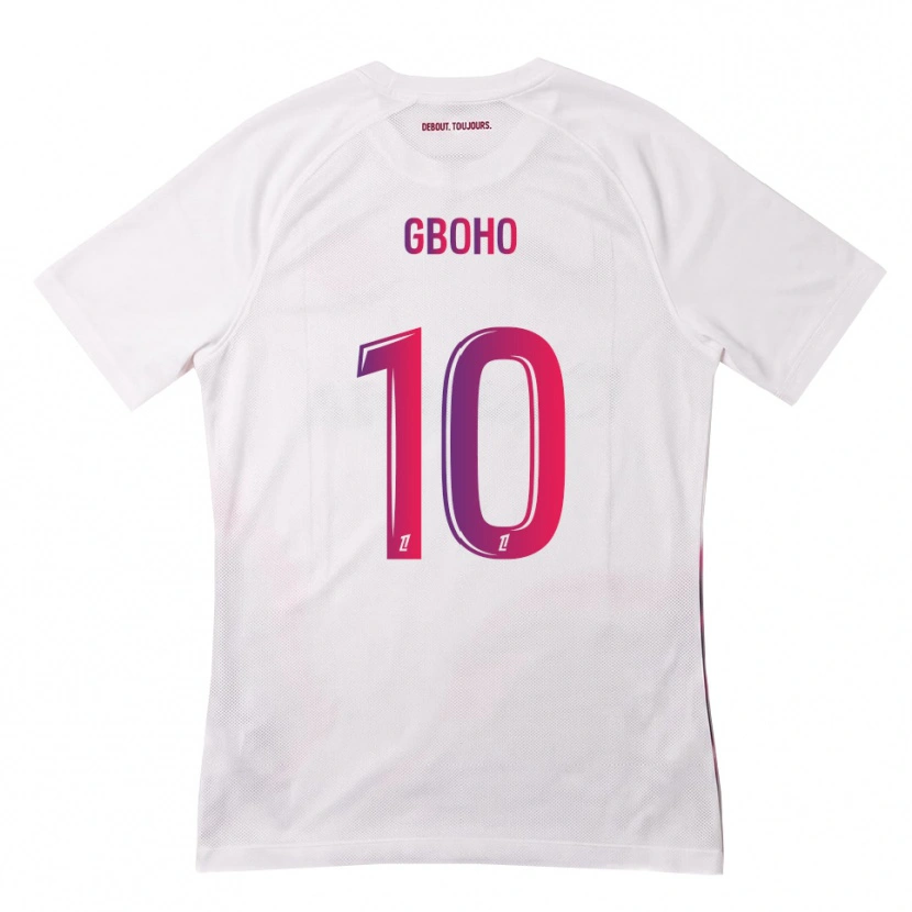 Danxen Dames Yann Gboho #10 Wit Roze Paars Uitshirt Uittenue 2026/27 T-Shirt