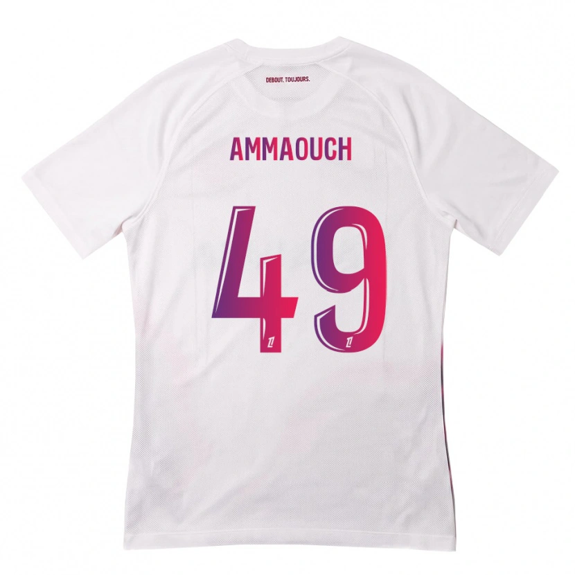 Danxen Dames Aymen Amaaouch #49 Wit Roze Paars Uitshirt Uittenue 2026/27 T-Shirt