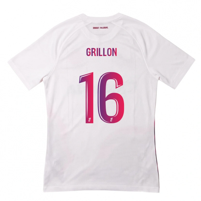 Danxen Dames Gaëlle Grillon #16 Wit Roze Paars Uitshirt Uittenue 2026/27 T-Shirt